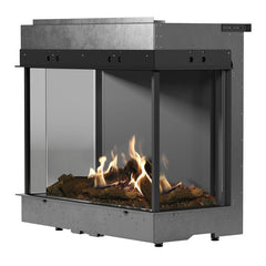 Faber 41x26-Inch 3326 Series Matrix 3-Sided Bay Propane Fireplace Indoor FMG4126B-LP