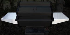 Phoenix SDBOCP Stainless Steel Propane Gas Grill Head On Black Aluminum Pedestal Cart