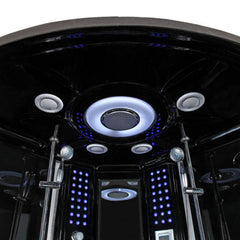 Maya Bath Valencia Steam Shower – Compact Corner Whirlpool Spa with TV, MP3 Audio & Full-Body Massage