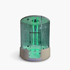 Maya Bath Platinum Comfort Steam Shower – Walk-In Whirlpool Bathtub with Chromotherapy & 3D Hydro Massage