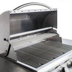 Blaze LBM 32-Inch 4-Burner Built-In Gas Grill with Flame Stabilizers and Heat Zone Separators – BLZ-4LBM