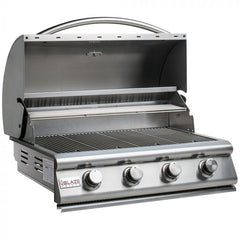 Blaze LBM 32-Inch 4-Burner Built-In Gas Grill with Flame Stabilizers and Heat Zone Separators – BLZ-4LBM