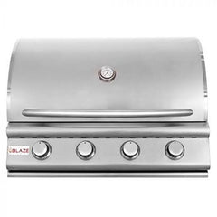 Blaze LBM 32-Inch 4-Burner Built-In Gas Grill with Flame Stabilizers and Heat Zone Separators – BLZ-4LBM