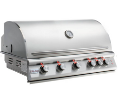 Blaze LTE+ 40-Inch 5-Burner Built-In Gas Grill with Triangular Searing Rods and Rear Infrared Burner – BLZ-5LTE3
