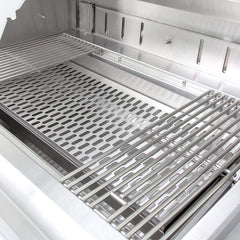 Blaze 32-Inch Built-In Charcoal Grill with Adjustable Tray and Hook-and-Hang Grate System – BLZ-4-CHAR