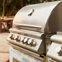 Blaze LTE+ 32-Inch 4-Burner Built-In Gas Grill with LED Knobs and Rear Infrared Burner – BLZ-4LTE3