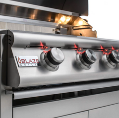 Blaze LTE+ 32-Inch 4-Burner Built-In Gas Grill with LED Knobs and Rear Infrared Burner – BLZ-4LTE3