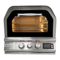 Blaze 26-in Built-In Gas Pizza Oven with Rotisserie in Stainless Steel - BLZ-26-PZOVN