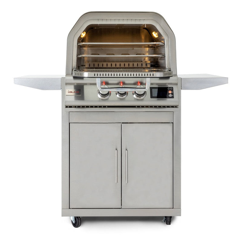 Blaze 26-in Gas Pizza Oven with Rotisserie and Cart - BLZ-26-PZOVN