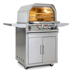 Blaze 26-in Gas Pizza Oven with Rotisserie and Cart - BLZ-26-PZOVN