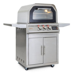 Blaze 26-in Gas Pizza Oven with Rotisserie and Cart - BLZ-26-PZOVN