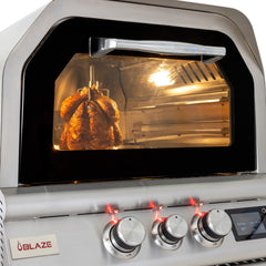 Blaze 26-in Gas Pizza Oven with Rotisserie and Cart - BLZ-26-PZOVN
