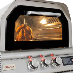 Blaze 26-in Countertop Gas Pizza Oven with Rotisserie and Countertop Sleeve - BLZ-26-PZOVN