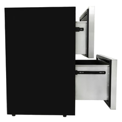 Blaze 23.5-Inch 5.1 Cu. Ft. Outdoor Rated Stainless Steel Double Drawer Refrigerator - BLZ-SSRF-DBDR5.1