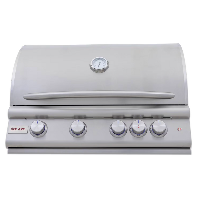 Blaze LTE+ Marine Grade 32-Inch 4-Burner Built-In Gas Grill with Spring-Assisted Hood – BLZ-4LTE3MG