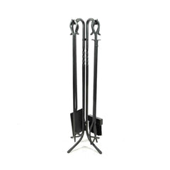 Lodge 39 Inch Extra Long Matte Black Fireplace Tools Indoor 18001