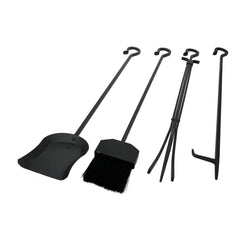 Pilgrim Forged Hearth 33 Inch Black Matte Fireplace Tool Set Indoor 18002
