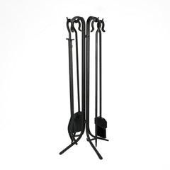 Pilgrim Forged Hearth 33 Inch Black Matte Fireplace Tool Set Indoor 18002