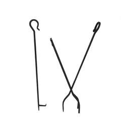 Pilgrim Forged Hearth 33 Inch Black Matte Fireplace Tool Set Indoor 18002