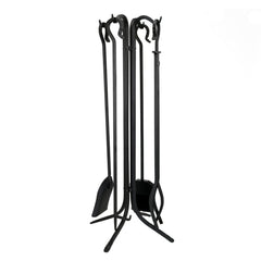 Pilgrim Forged Hearth 33 Inch Black Matte Fireplace Tool Set Indoor 18002