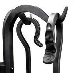 Pilgrim Forged Hearth 33 Inch Black Matte Fireplace Tool Set Indoor 18002