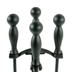 Pilgrim 5 Piece Matte Black Tool Set Iron Ball Handles 18029