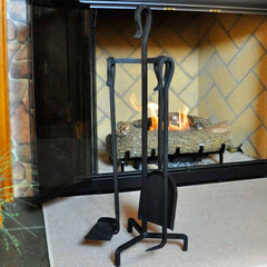 Mini 4 Piece Black Fireplace Tools Indoor MINI-11