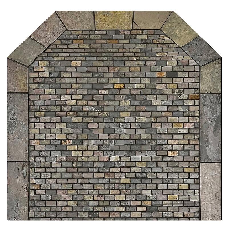 Diamond Hearths Standard or Corner Pad Traditional Edge Type I Western Flagstone Indoor DH-WF