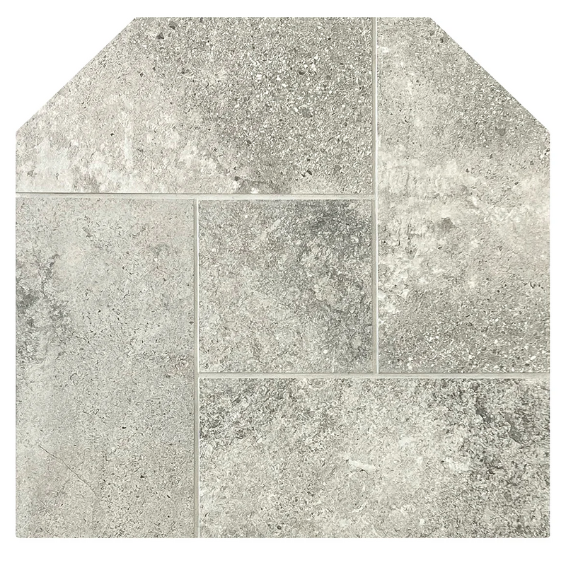 Diamond Hearths Standard-Corner Pad Traditional Edge Type I Snow Quartzite Indoor DH-SQ