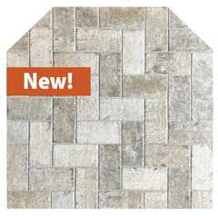 Diamond Hearths Standard or Corner New York Brick Series Traditional Edge Type I Hearth Pad Indoor DH-NY