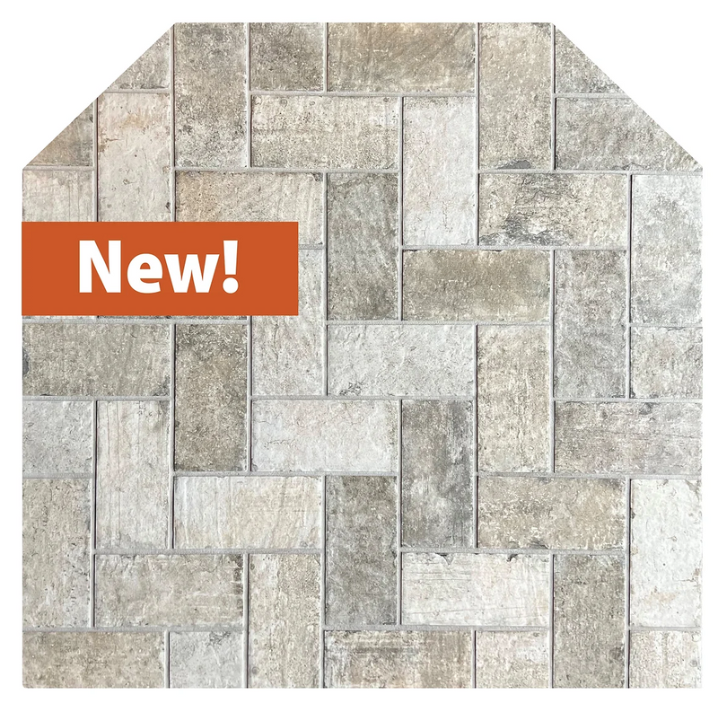 Diamond Hearths Standard or Corner New York Brick Series Traditional Edge Type I Hearth Pad Indoor DH-NY