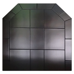 Diamond Hearths Standard or Corner Pad Traditional Edge Type I Black Knight Finish Indoor DH-BM