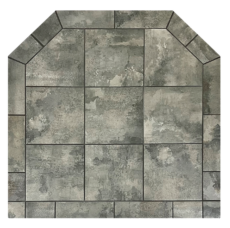 Diamond Hearths Standard or Corner - Najavo Nero Series Traditional Edge Type I Hearth Pad Indoor DH-NN