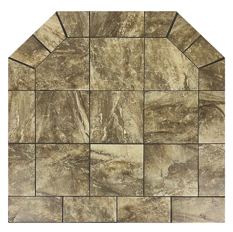 Diamond Hearths Standard or Corner - Chocolate Fawn Series Traditional Edge Type I Hearth Pad Indoor DH-CF