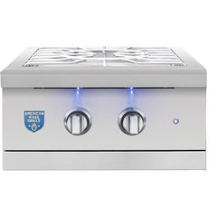 American Made Grills Encore Power Burner – Built-In Natural Gas / Propane High-Output Burner (ENCPB2-NG / ENCPB2-LP)