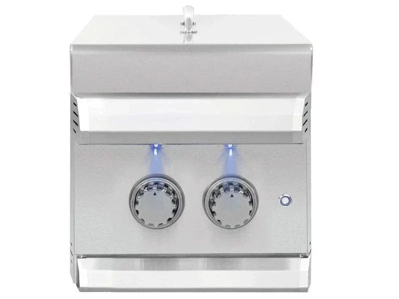 American Made Grills Muscle Double Side Burner – 24,000 BTU Built-In Stainless Steel (MUSSB2)