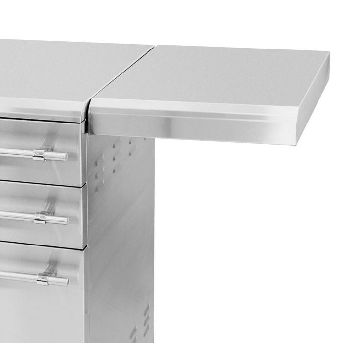 American Made Grills Summer Cart Shelf Right – Stainless Steel Side Shelf (AMG-CSR)