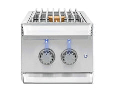 American Made Grills Muscle Double Side Burner – 24,000 BTU Built-In Stainless Steel (MUSSB2)