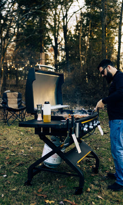 HALO Elite4B Outdoor Griddle with 720 sq in Inset Cooking Surface and Dual-Zone Burner System HZ-1001-XNA