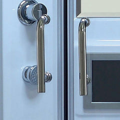 Maya Bath Valencia Steam Shower – Compact Corner Whirlpool Spa with TV, MP3 Audio & Full-Body Massage