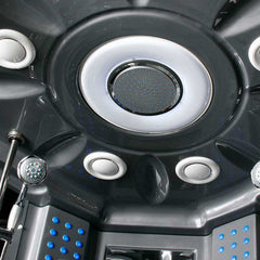 Maya Bath Valencia Steam Shower – Compact Corner Whirlpool Spa with TV, MP3 Audio & Full-Body Massage