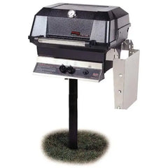 MHP JNR4DD Gas Grill With Stainless Steel Shelves And Stainless Grids