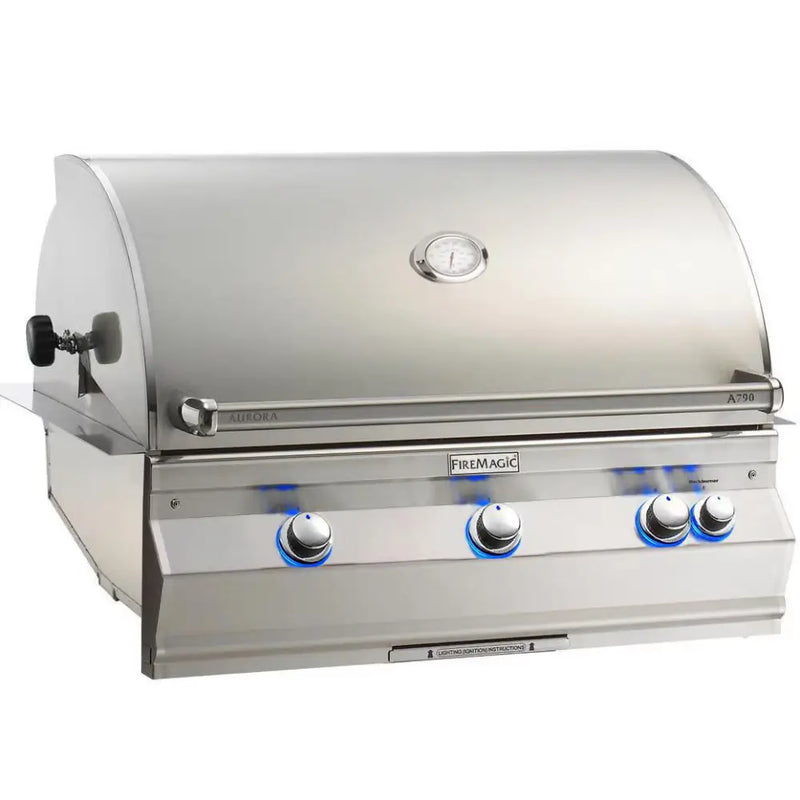 Fire Magic 36-Inch Aurora Built-In Gas Grill with Backburner & Rotisserie Kit A790I-8EAN