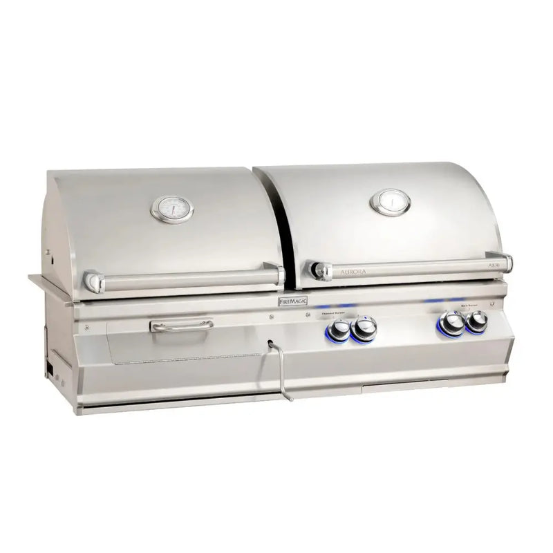 Fire Magic 30-Inch Aurora Built-In Gas & Charcoal Combo Grill A830I-7EAN-CB