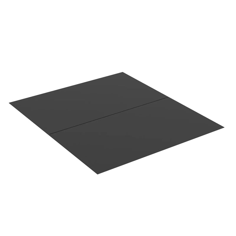 Black Steel Hearth Pad 46 3/4