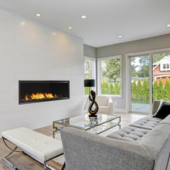 Monessen 60-inch Artisan Vent-Free Linear Gas Fireplace with IPI Plus Electronic Ignition and Remote Control AVFL60NIP-B