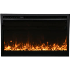 Amantii 26 Inch Traditional XtraSlim Smart Electric Fireplace, Indoor/Outdoor, Ultra Slim Design, WiFi, Crackling Sound, TRD-26-XS
