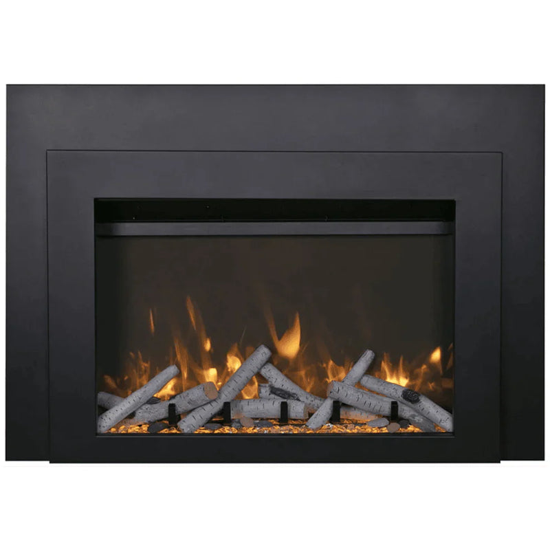 Amantii 30 Inch Lumina Smart Electric Fireplace Insert, Indoor/Outdoor, Smart Heater, TRD-30
