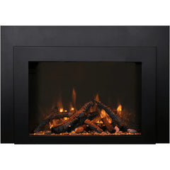 Amantii 33 Inch Traditional Bespoke Smart Electric Fireplace Insert, Indoor/Outdoor, Smart Heater with WiFi & Crackling Sound, TRD-33