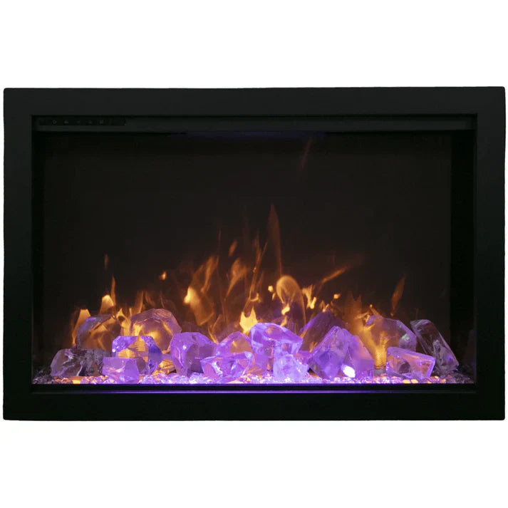 Amantii 38 Inch Traditional Bespoke Smart Electric Fireplace, Indoor/Outdoor, Smart Heater, TRD-38